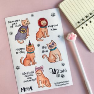 Работа Наклейки «Cat Boss»