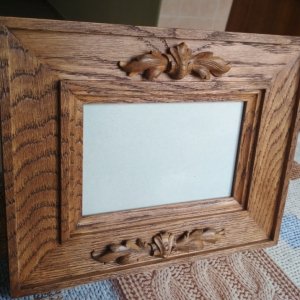Работа Фоторамка ручной работы из дерева (10 × 15см)