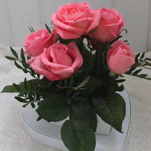 Работа Цветочная композиция из роз 