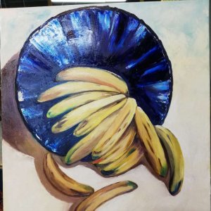 Робота Натюрморт з бананами