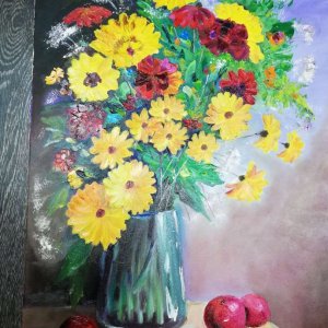 Робота Картина "Осінні квіти",