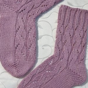 Работа Ажурные женские носки