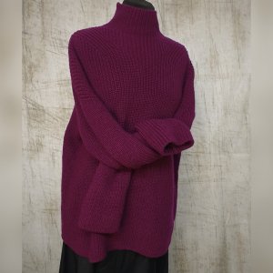 Работа Свитер жемчужной резинкой