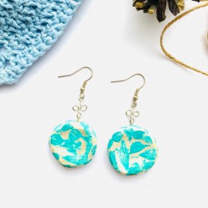 Робота Сережки з намистинами ручної роботи