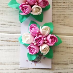 Работа Заколки Тюльпании