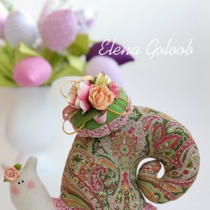 Робота Равлик Тільда Розово-салатовий