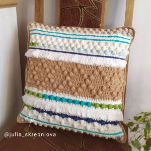 Работа Подушка Бохо