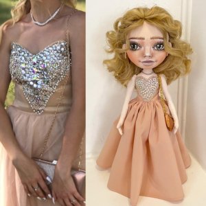 Робота Лялька випускниця, лялька портретна випускниця