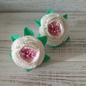 Робота Піони з фоамирану на резинці