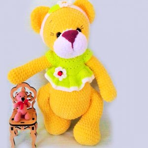 Работа Медведь игрушка ручной работы. Мягкая плюшевая игрушка.