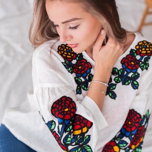 Работа Вышиванка из льна