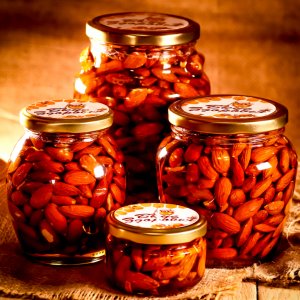 Работа Миндаль в меду / миндаль с медом / Орехи в меде / Орехи с медом