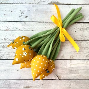 Робота Букет текстильні тюльпани подарунок на день матері