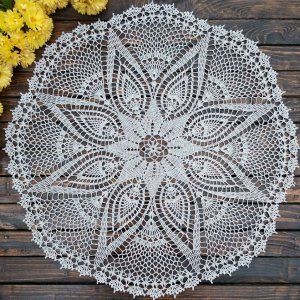 Робота Плетена гачком серветка Зірка