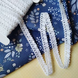 Робота Мереживо натуральне біле ширина 12мм