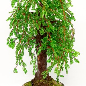 Работа Дерево из бисера (верба)