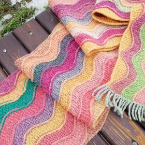 Робота Шарф Акварельні хвилі