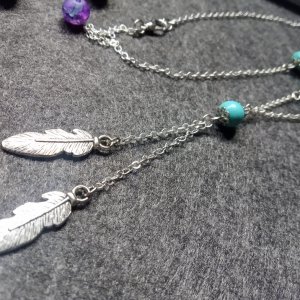 Работа Колье с бирюзой