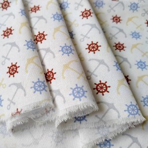 Робота Тканина бавовна Іспанія якір і штурвал