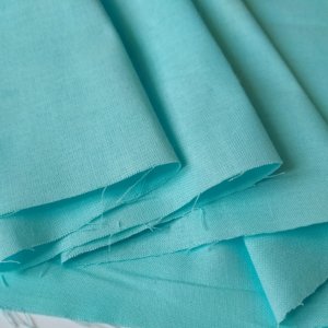 Работа Ткань хлопок для рукоделия небесно-голубой
