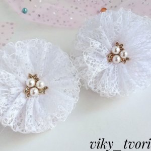 Работа Бантики из кружева