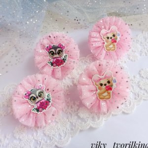 Работа Нежные бантики из фатина