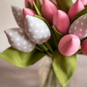 Работа текстильный ТЮЛЬПАНЫ