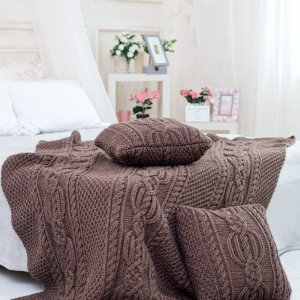 Робота Шикарний в'язаний плед 150х220см