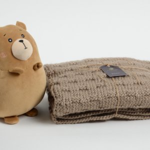 Работа Детский вязаный плед. 80х90см.