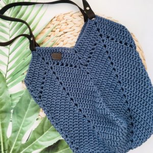 Робота В'язана сумка - шоппер Магнолія