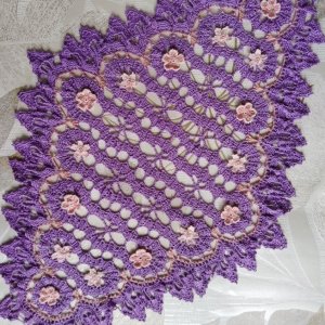 Работа Салфетка "Сиреневая нежность