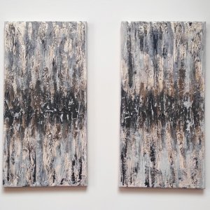 Работа Диптих, абстракция