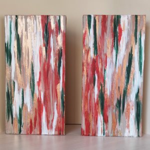 Работа Комплект картин, абстракция.