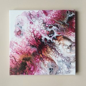 Работа Картина в технике Fluid Art, жидкий акрил