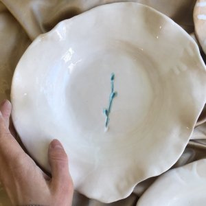 Робота ТАРІЛКА КЕРАМІЧНА ВЕЛИКА "White swan"