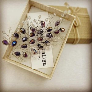 Работа Веточка с хрусталя