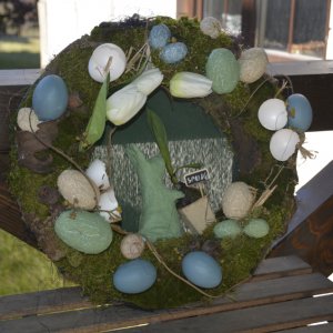 Работа Пасхальный венок