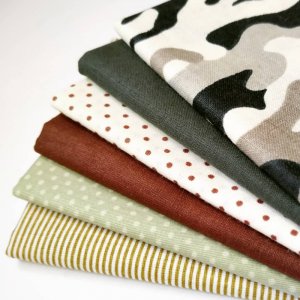 Работа Набор хлопка для рукоделия 6шт. Милитари