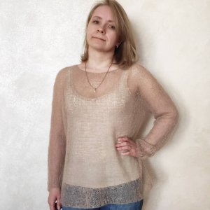 Работа Паутинка из мохера