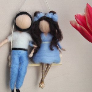 Работа Игрушки пара молодоженов Куклы