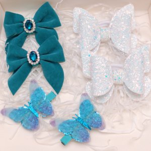 Робота Набір прикрас біло-бірюзовий