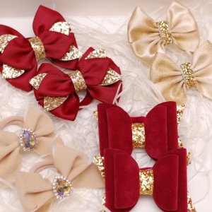 Работа Набор украшений бордовый