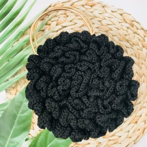 Работа Вязаная сумка Пион