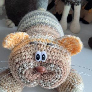 Работа Вязаная игрушка амигуруми кот Обормот