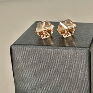 Работа Серебряные серьги Кубы