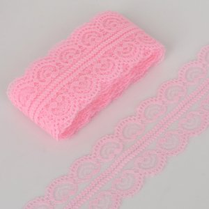 Работа Кружево розовое 4.5см