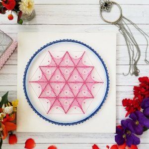 Работа Картина Стринг Арт, Декор для интерьера, Мандала 