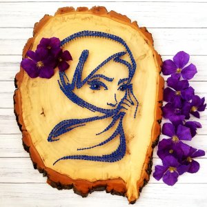 Работа Восточная женщина, Стринг арт, Восточный декор