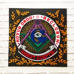 Работа Стринг арт Масонские знаки, Всевидящее око, Геометрия арт