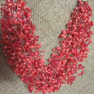 Работа Колье из бисера